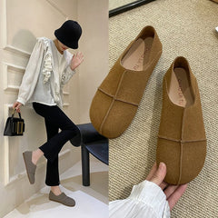 Suede Leather Comfortable Slip On Loafers