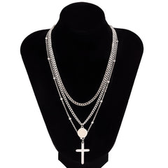 Stainless Steel Chain With Stars/Tassel Pendants Necklace