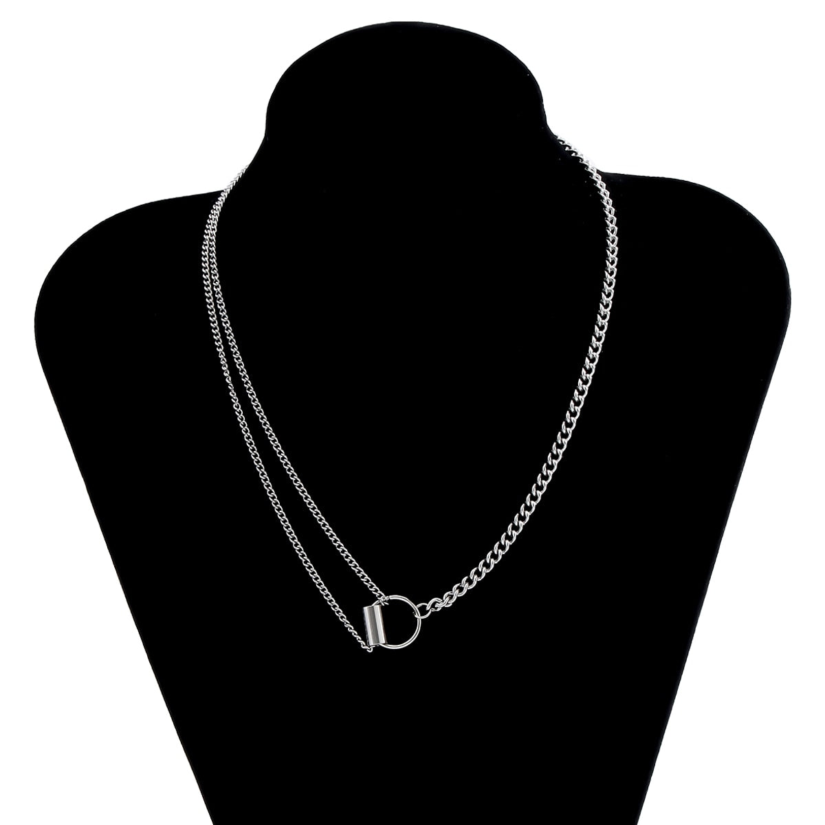 Stainless Steel Chain With Stars/Tassel Pendants Necklace