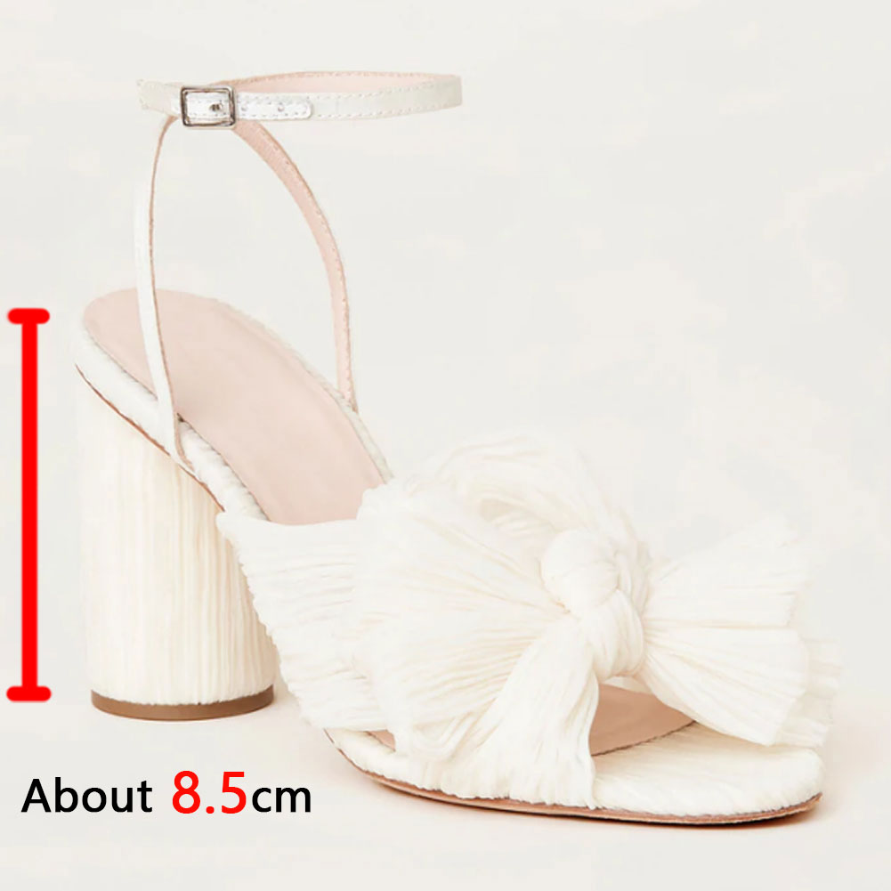 Woman Sandals Super High Heel With Butterfly-knot Sweet Lady Office