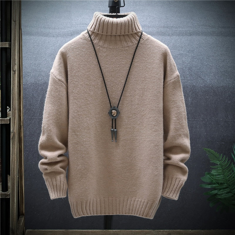 Turtleneck Cashmere Sweater Trend Plush Thickening Bottoming Sweater