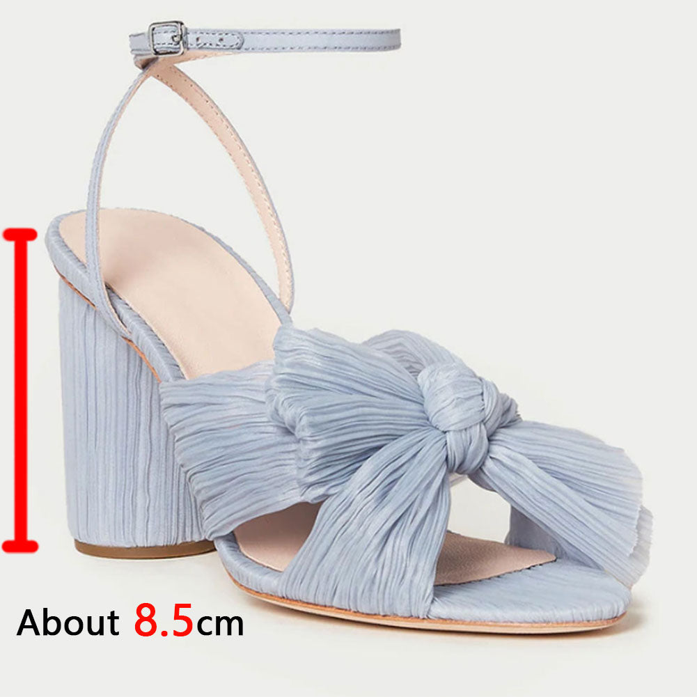 Woman Sandals Super High Heel With Butterfly-knot Sweet Lady Office