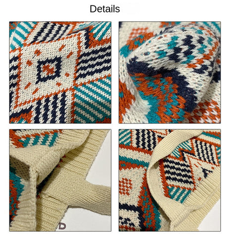 Gypsy Bohemian Boho Chic Aztec Tote Bag Women Crochet Woolen