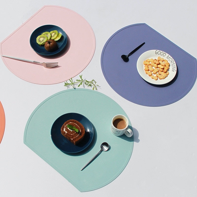 Food Grade Silicone Placemats for Dining Coaster Table Runner