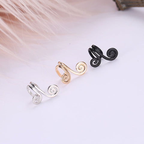 1Pcs Fashion Gold TotemClip Earring for Women Without Piercing