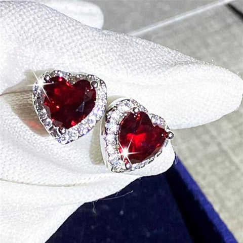 CC Heart Rings Jewelry Cubic Zirconia Stone Elegant Ring Accessories
