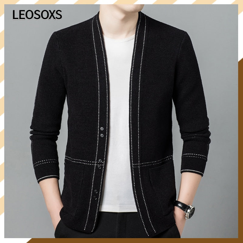 Button Knit Cardigan Sweater Fashion Coat