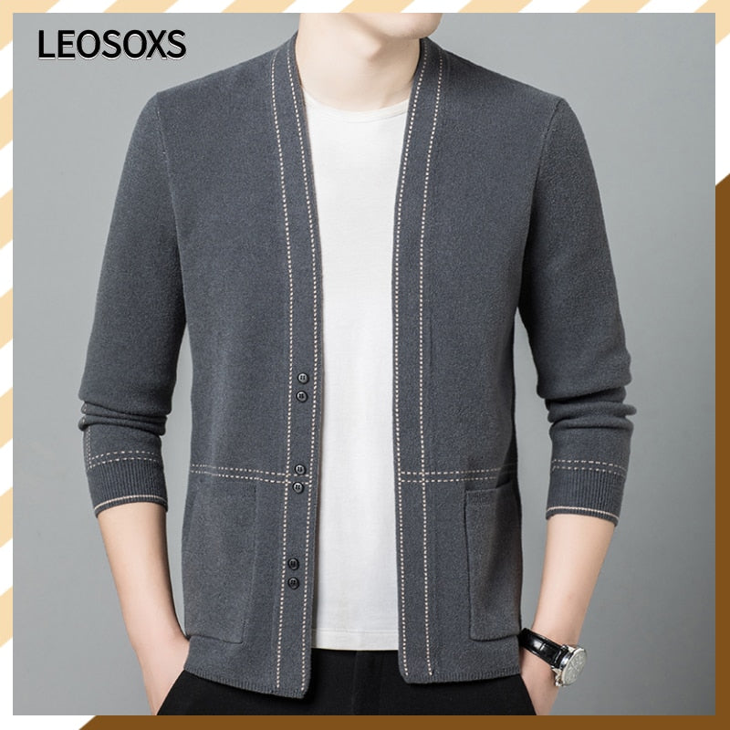 Button Knit Cardigan Sweater Fashion Coat