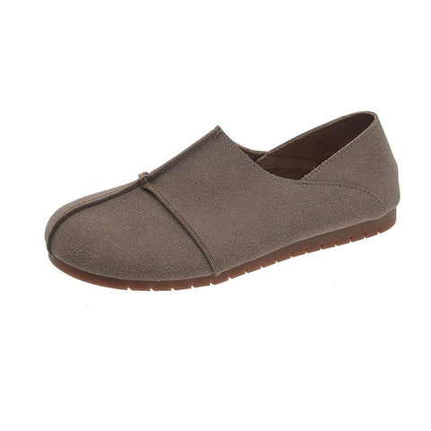 Suede Leather Comfortable Slip On Loafers