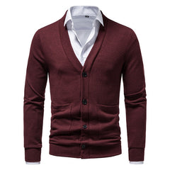 Mens Sweater Knitted Men Vintage Cardigan Sweater Casual Pullover Streetwear Loose Knitwear Tops