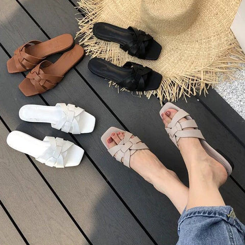 Sandals Shoes For Ladies Slippers Slides Open Toe Flat Casual Beach