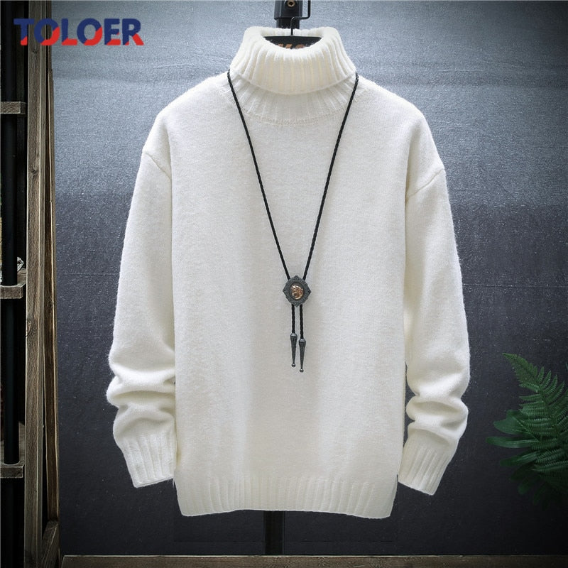 Turtleneck Cashmere Sweater Trend Plush Thickening Bottoming Sweater