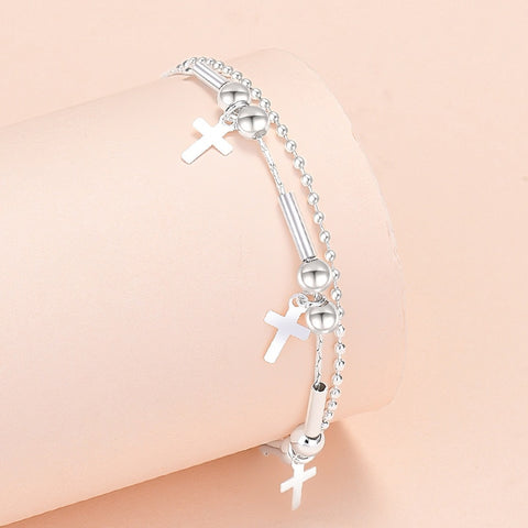 Butterfly Cross Charms Bracelet For Women Bracelets
