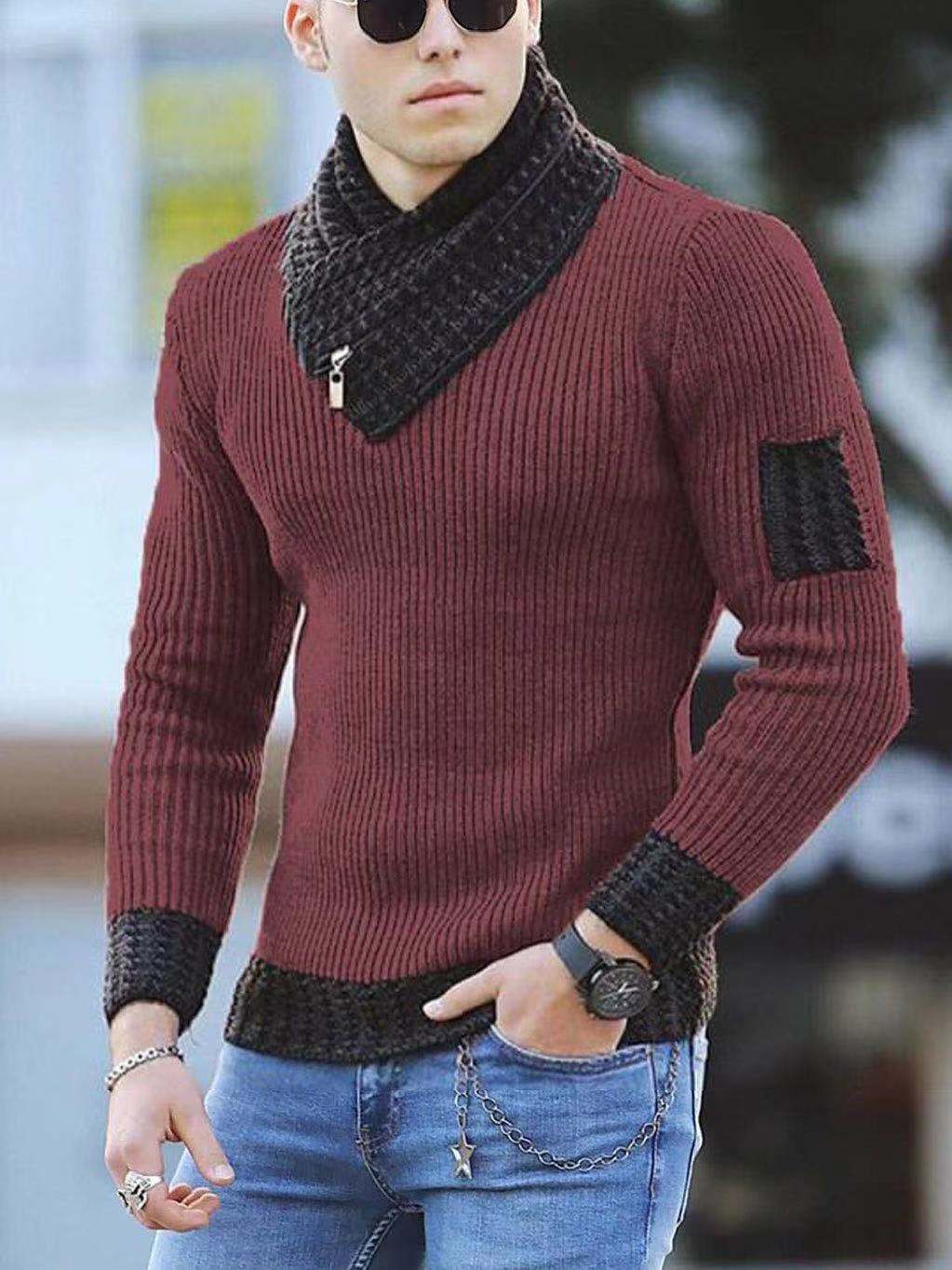 Fashion Autumn Men Casual Vintage Style Sweater