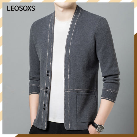 Button Knit Cardigan Sweater Fashion Coat