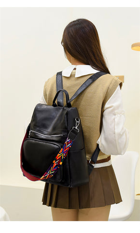 Vintage Leather Multifunctional Backpack Purse