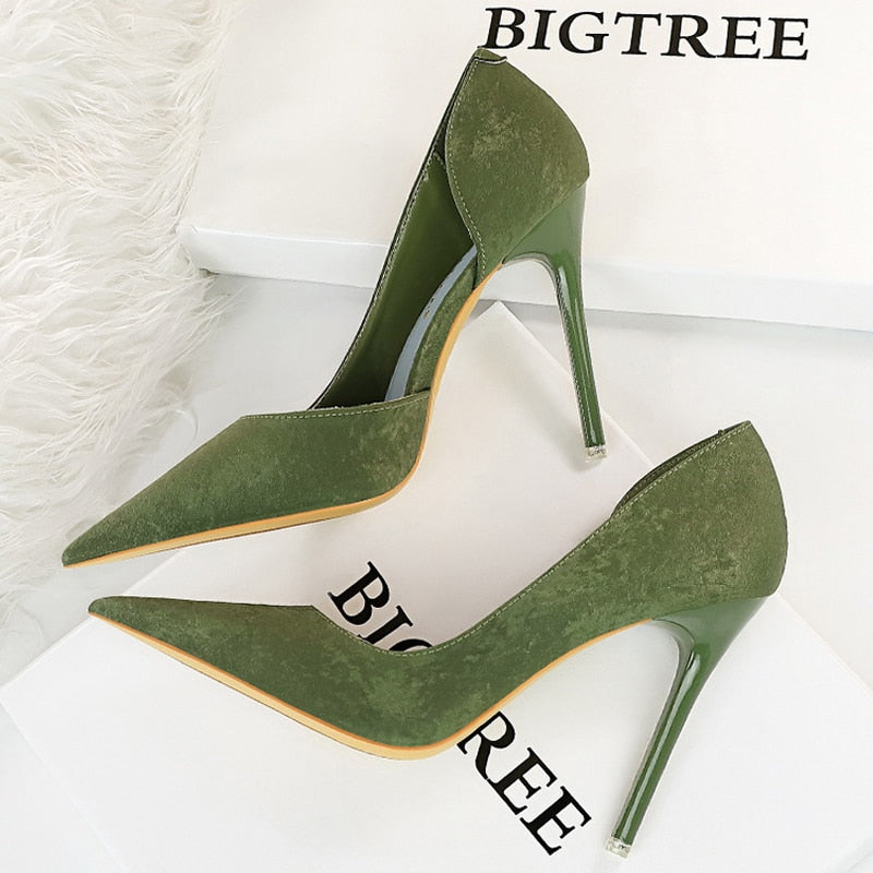 Shoes Designer New Women Pumps Pointed Toe High Heels