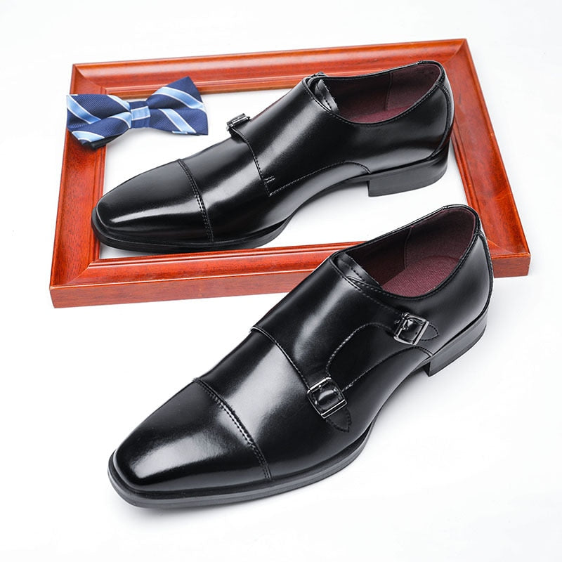 Handmade Oxford Dress Shoes Men Genuine Cow Leather Suit Shoes Footwear