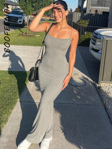 Strap Backless Long Maxi Dresses Party Club Vacation Outfits
