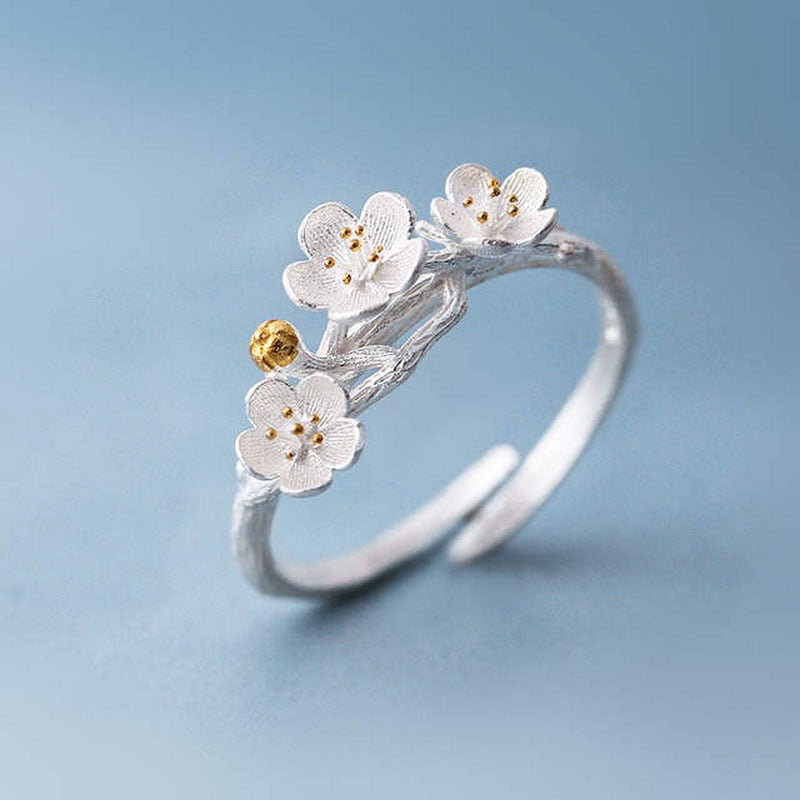 Vintage Daisy Flower Open Rings For Women Style Sunflower Adjustable Finger Ring