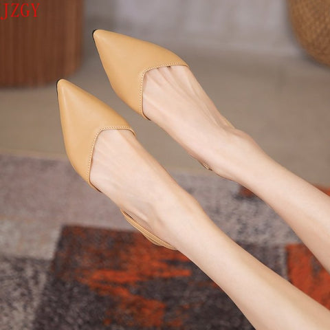 heel middle heel women's shoes bun head sandal