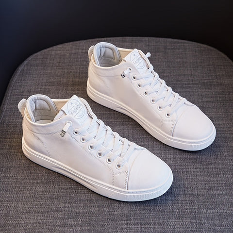 Casual Genuine Leather Sneaker Plush Sports Shoes Sneakers