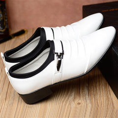 Men Leather Shoes Casual Shoes Slip-on Business Dress Shoes