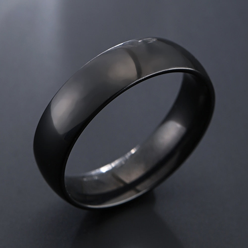 ZORCENS Stainless Steel Wedding Band Ring Roman Numerals