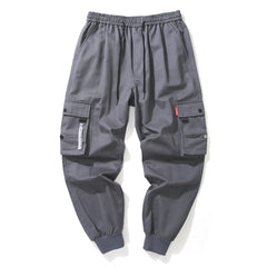Hip Hop Cargo Pant Mens Fashion Joggers Casual Pants Streetwear Multi-Pocket