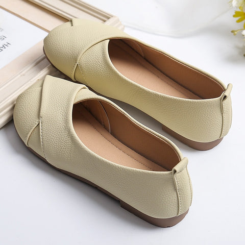 Round Toe Shoes On Heels Casual Female Sneakers