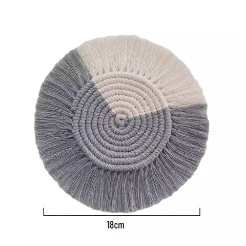 Macrame Cup Cushion Bohemia Style Non-slip Cup Mat