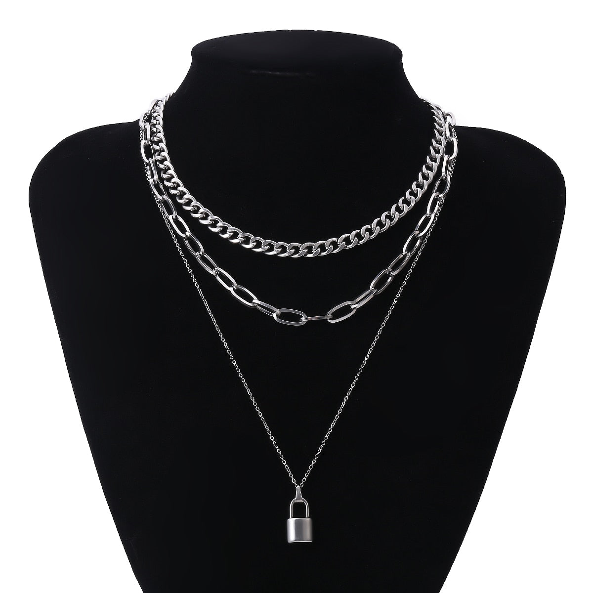 Stainless Steel Chain With Stars/Tassel Pendants Necklace