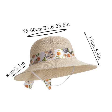 Solid Handmade Crochet Floppy Top Summer Hats