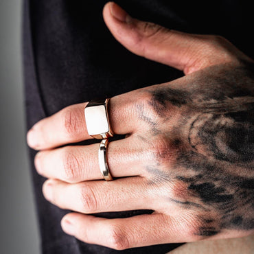 Classic Glossy Ring Men Fashion Stainless Steel Round Finger Ring