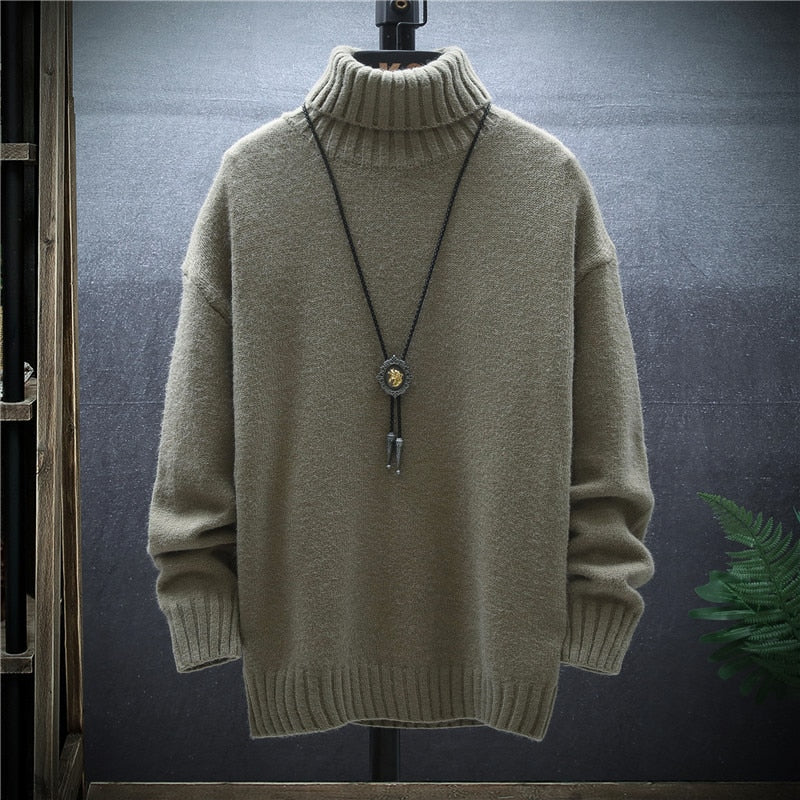 Turtleneck Cashmere Sweater Trend Plush Thickening Bottoming Sweater