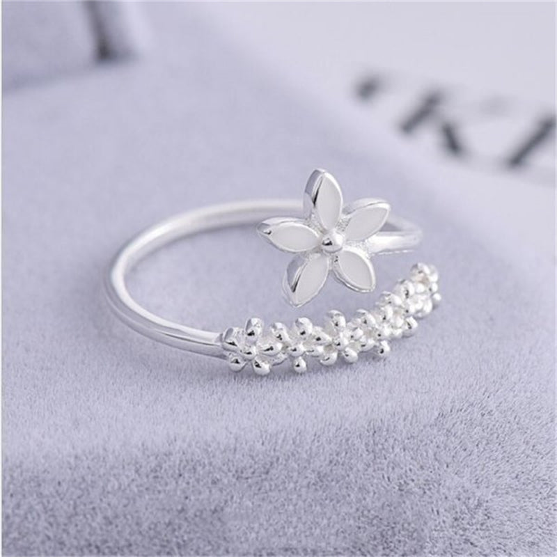 Vintage Daisy Flower Open Rings For Women Style Sunflower Adjustable Finger Ring