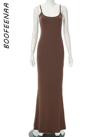 Strap Backless Long Maxi Dresses Party Club Vacation Outfits