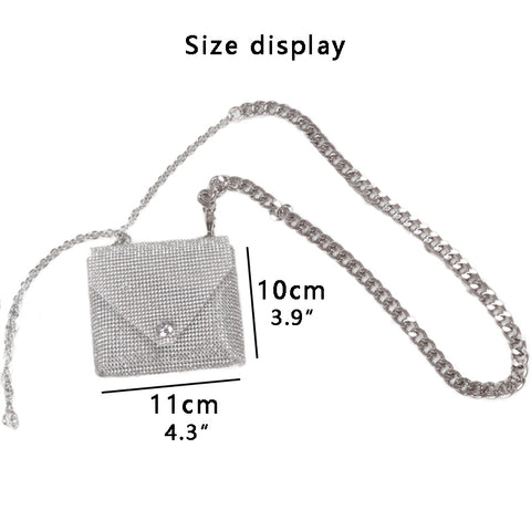 Fanny Pack for Women Luxury Brand Designer Waist Bag Mini Rhinestone Purse