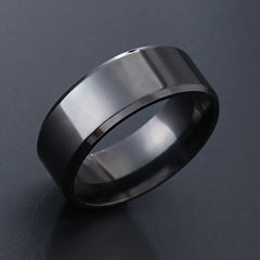 ZORCENS Stainless Steel Wedding Band Ring Roman Numerals