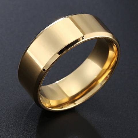 ZORCENS Stainless Steel Wedding Band Ring Roman Numerals