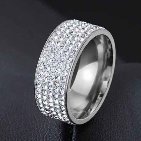 ZORCENS Stainless Steel Wedding Band Ring Roman Numerals