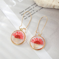 Real Floral Earrings Creative Dried Flower Earrings