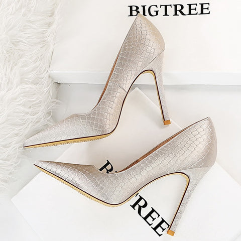 Shoes Designer New Women Pumps Pointed Toe High Heels