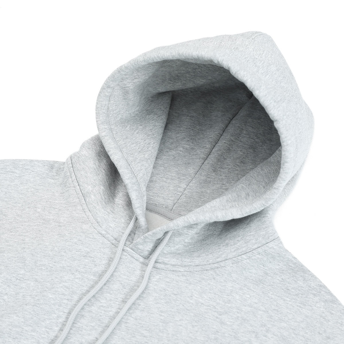 Hooded Hoodies Men Thick 360g Fabric Solid Basic Sweatshirts Jogger Texture Pullovers