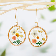 Real Floral Earrings Creative Dried Flower Earrings
