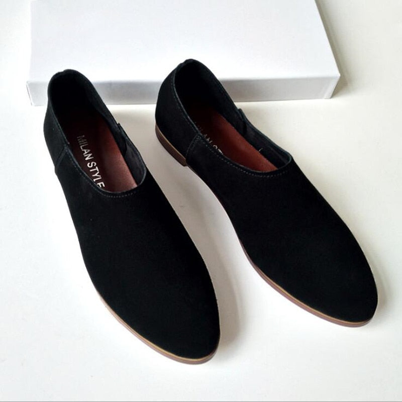 Ballet Flats Women Shoes Genuine Leather Large Size