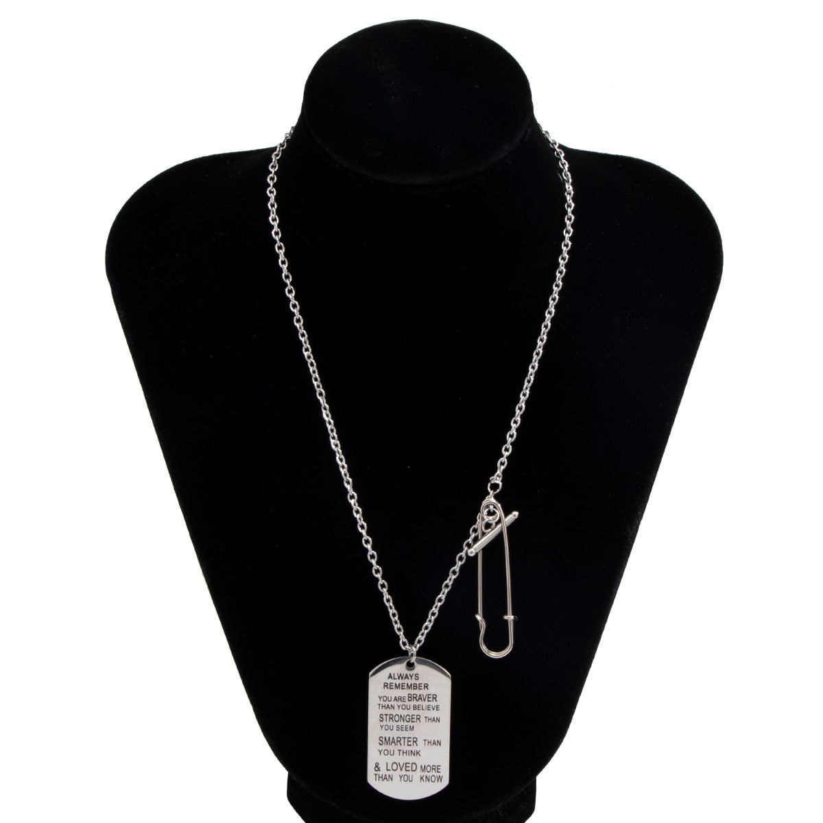 Stainless Steel Chain With Stars/Tassel Pendants Necklace