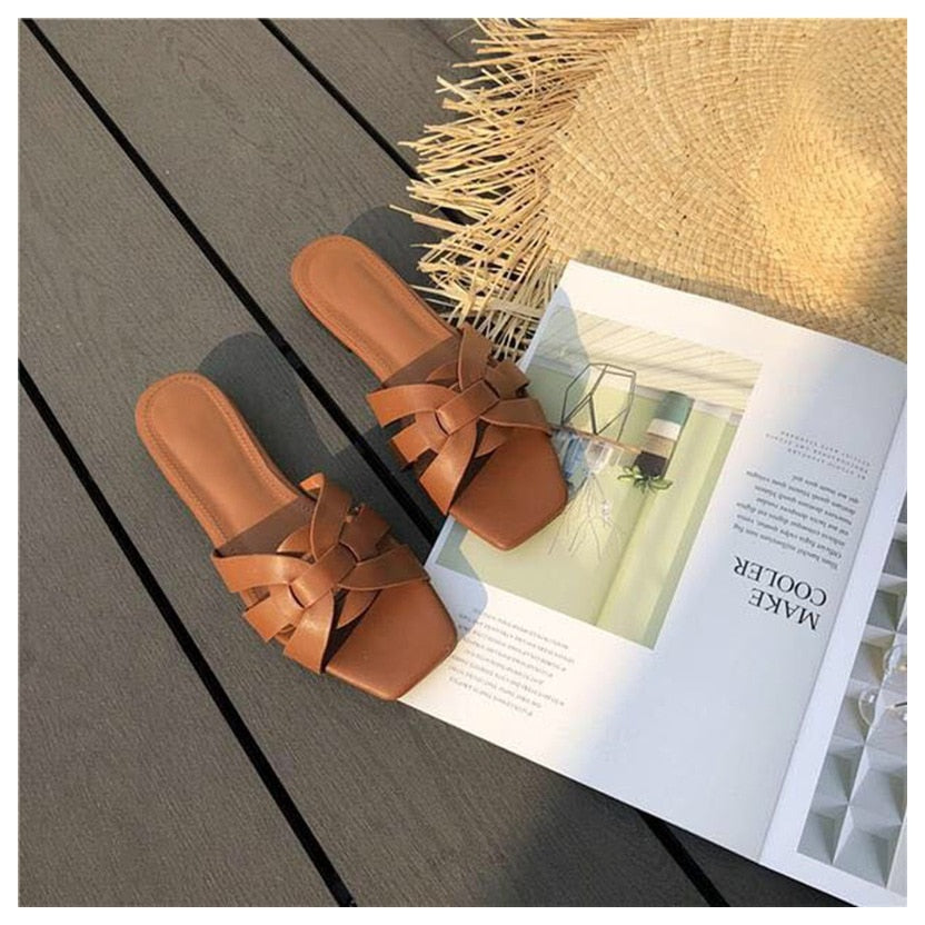 Sandals Shoes For Ladies Slippers Slides Open Toe Flat Casual Beach