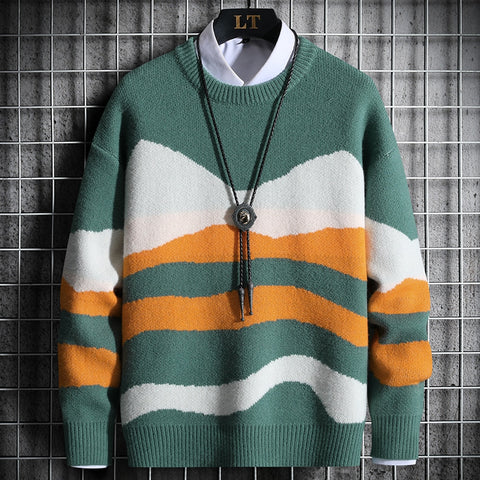 Sweaters Men Casual Knitted Sweaters Men Fashion Clothing