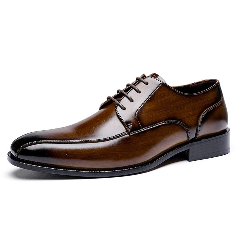 Handmade Oxford Dress Shoes Men Genuine Cow Leather Suit Shoes Footwear